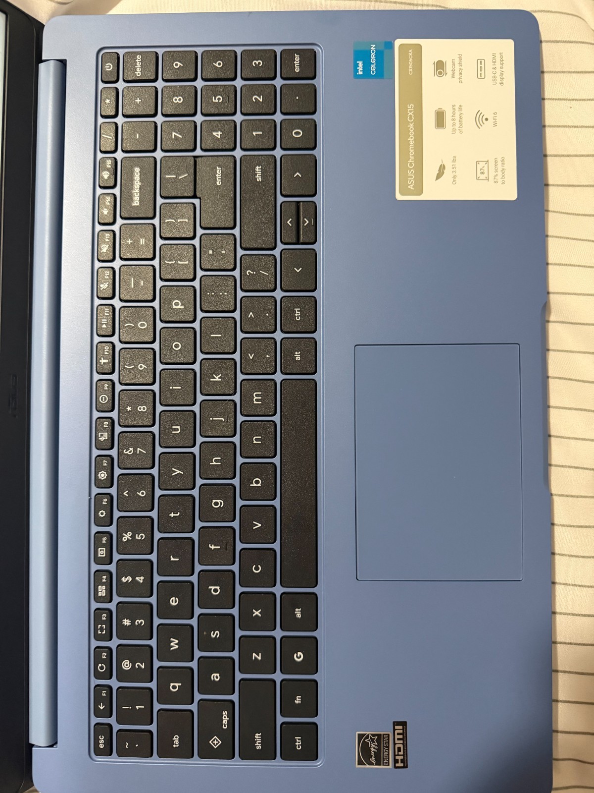 ASUS CX1505CKA-WS48F-FB 15.6″ FHD Celeron N4500 1.1GHz Intel UHD Graphics 4GB