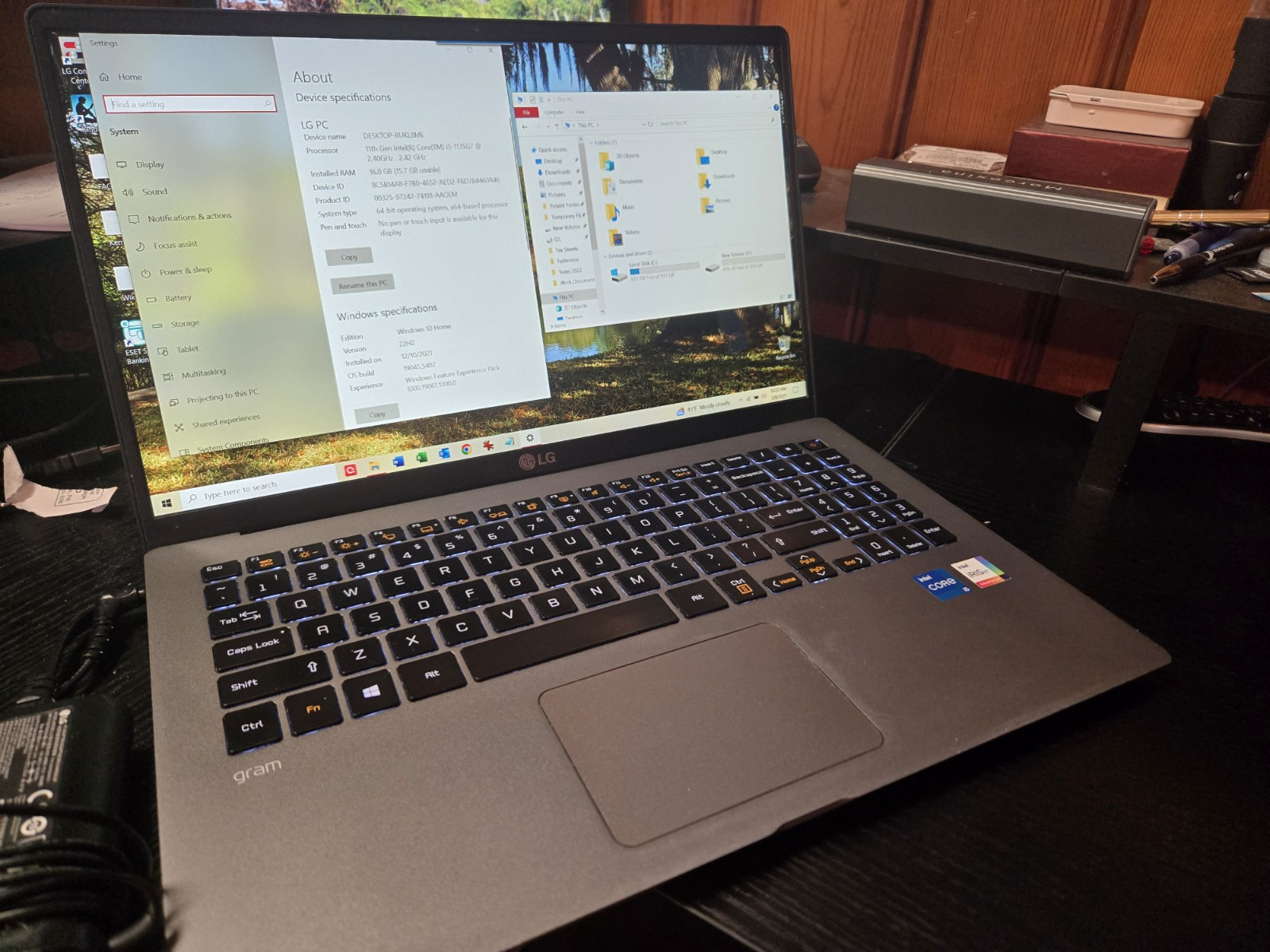LG Gram 15Z95N, Silver, 15.6 3k Screen, Core i5-1135G7, 16GB, 1.5TB nVME