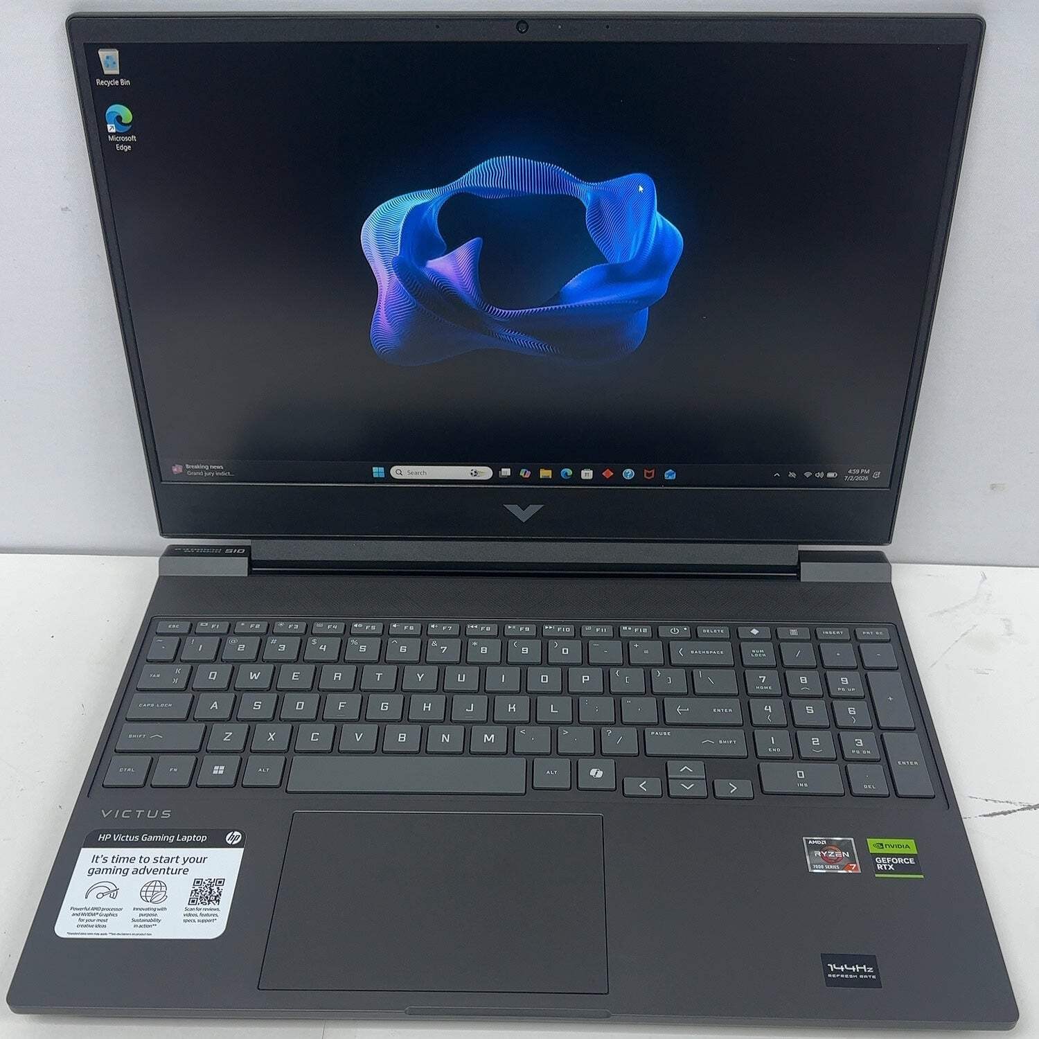HP Victus 15-fb3093dx 15.6″ Ryzen 7 7445HS 3.2GHz 16GB RAM 512GB SSD RTX 4050