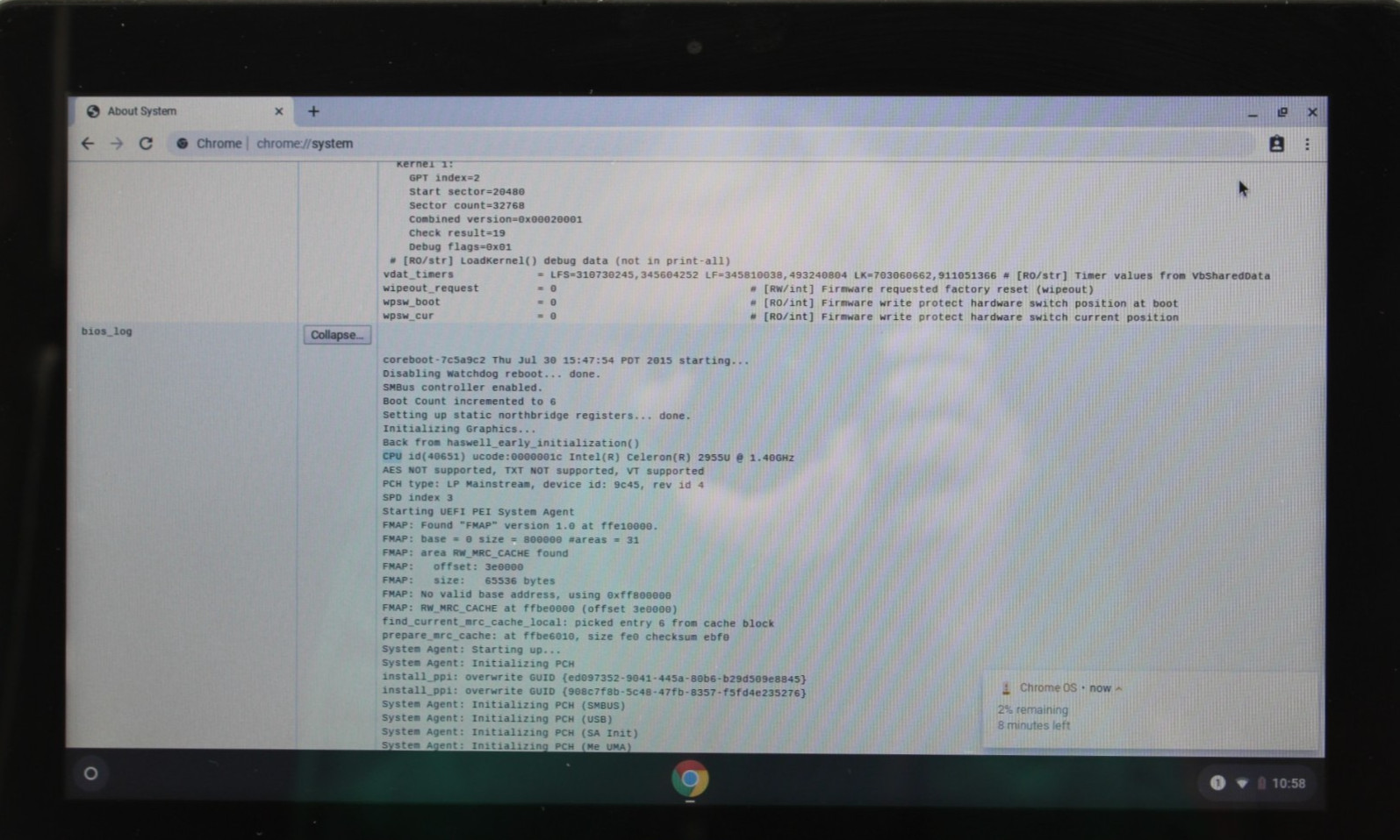 Dell Chromebook 11 Celeron-2955U@1.4GHz 2GB DDR3 16GB Internal NoOS*USED/TESTED*