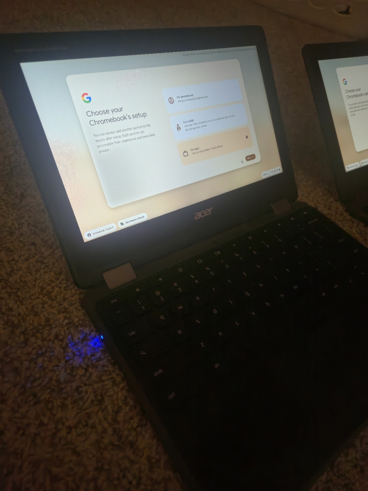 Acer Chromebook Spin 11 2 in 1 11.6″ Touchscreen Intel 4GB RAM 32GB HD