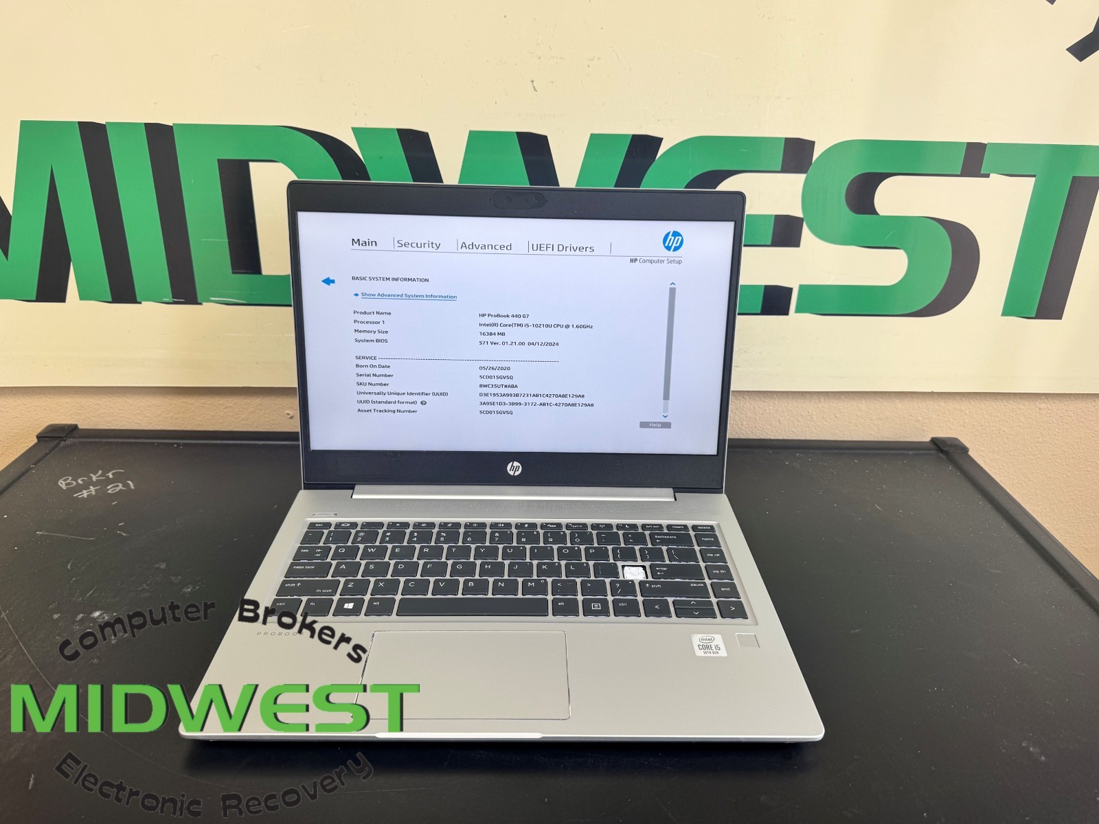 HP ProBook 440 G7 i5-10210U 1.6GHz 16GB 256GB SSD