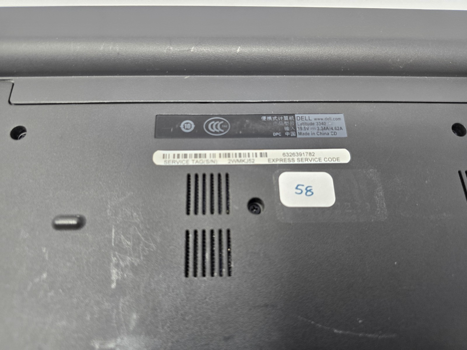 Dell Latitude 3340 Laptop Core i3-4005U 1.70 GHz 8 GB RAM NO HD NO OS #58