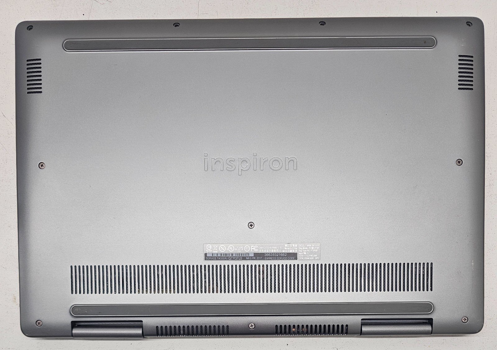 Dell Inspiron 15 7573 2-in-1 Laptop Intel Core i7-8550U 12GB Ram NO HD/OS (FL)