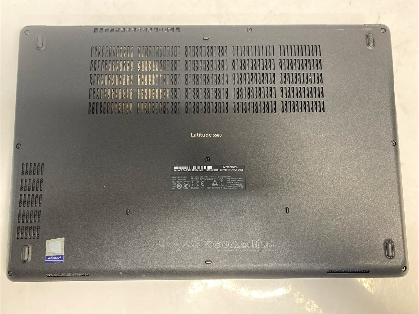 Dell Latitude 5580 15.6″ Laptop Intel i5-7300U 2.60GHz For PARTS