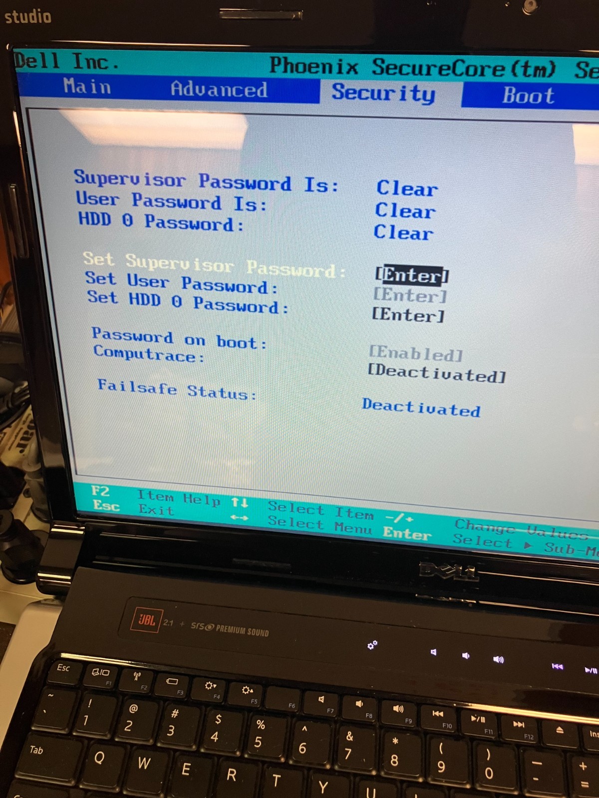 Dell Studio 1745/Core2Duo T6600 2.20ghz/4gb/500gb/Windows 10 17″ FOR PARTS