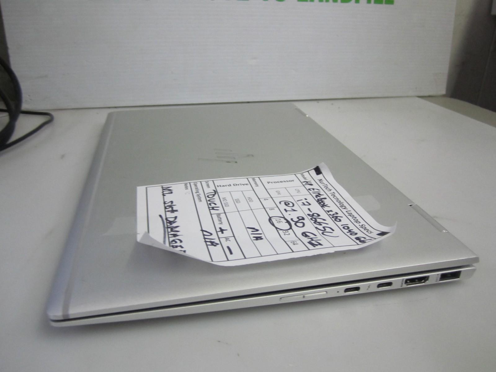 HP EliteBook X360 1040 G6 i78665U 1.90GHZ 16GB LAPTOP NO AC/HDD/OS BAD M2 SLOT