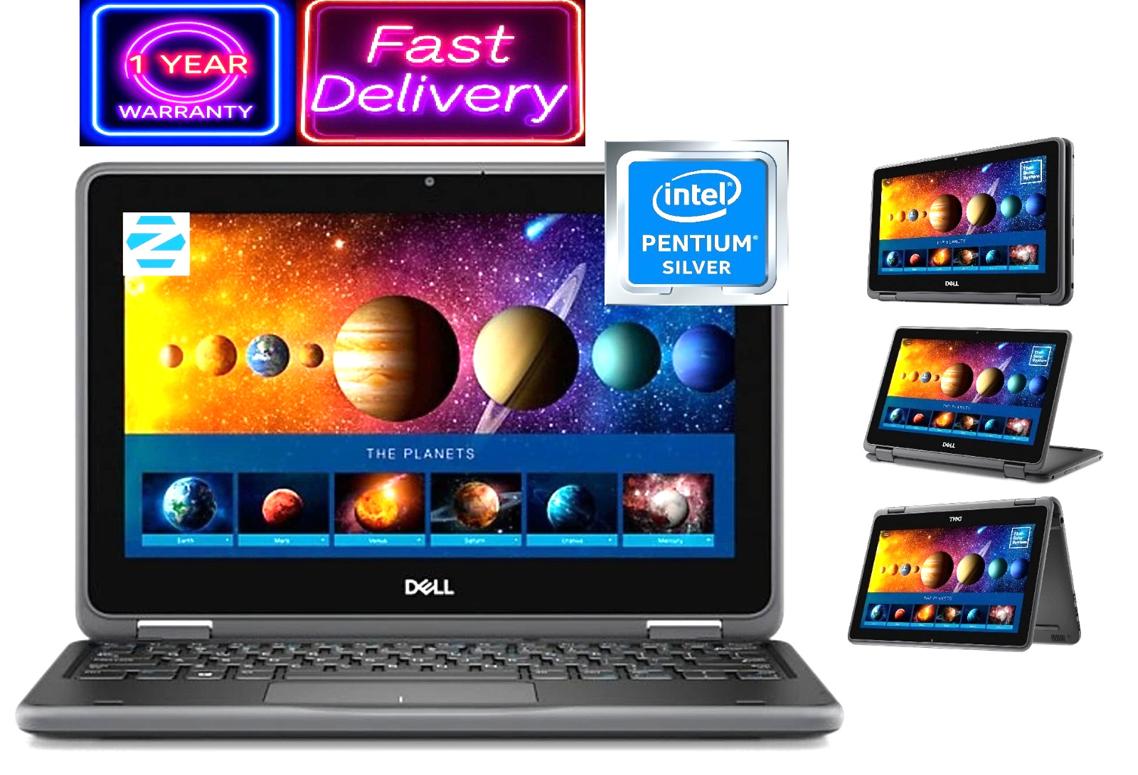 LIMITED QTY~ 11.6″ DELL Latitude 2-in-1 TouchScreen Laptop: Zorin Core Edition!