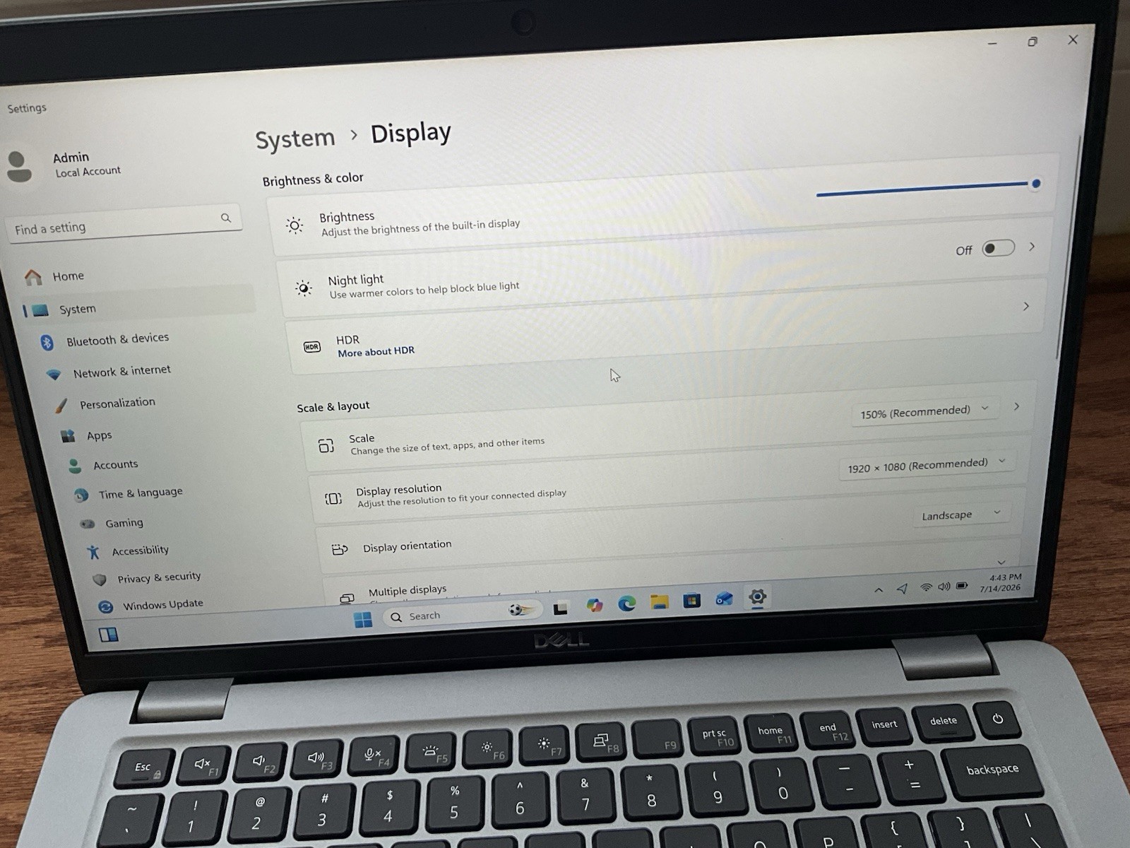 Dell Latitude 5450 14″ Laptop Ultra 7 165U 1.70GHz 16GB RAM 512GB SSD Win 11 Pro