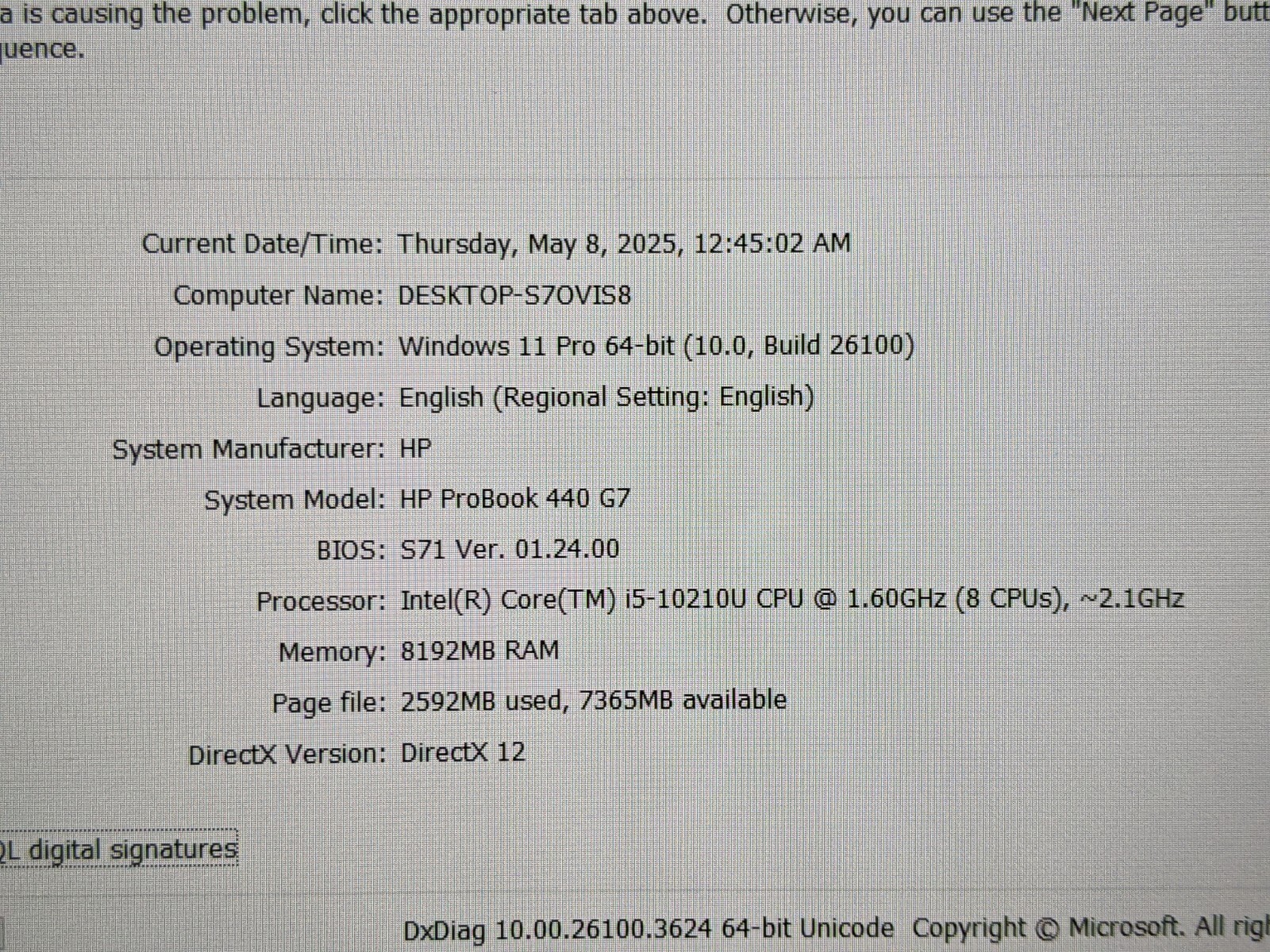 HP ProBook 440 G7 14″FHD i5-10210U 1.6GHZ 16GB 256GB Win11P 93ttery +Charger