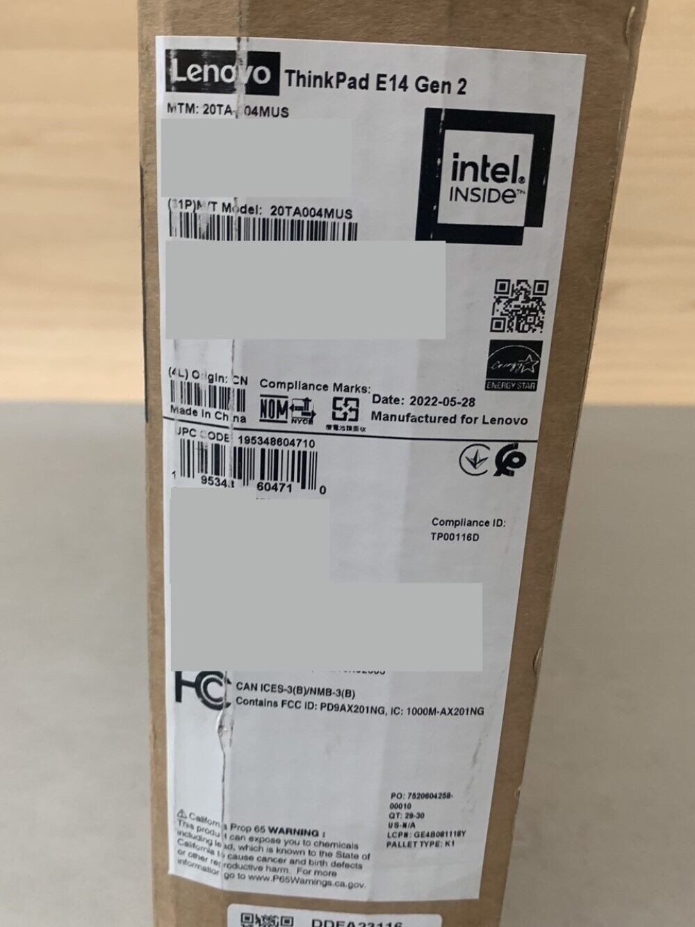 Lenovo ThinkPad E14 Gen2 14″ i7-1165G7 2.80GHz 16GB RAM 500GB SSD Win 10 Pro