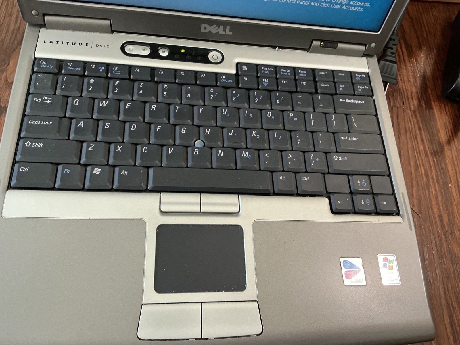 Dell Latitude D610 Windows XP 2005 Laptop Pentium M, 1GB RAM, TESTED WORKS