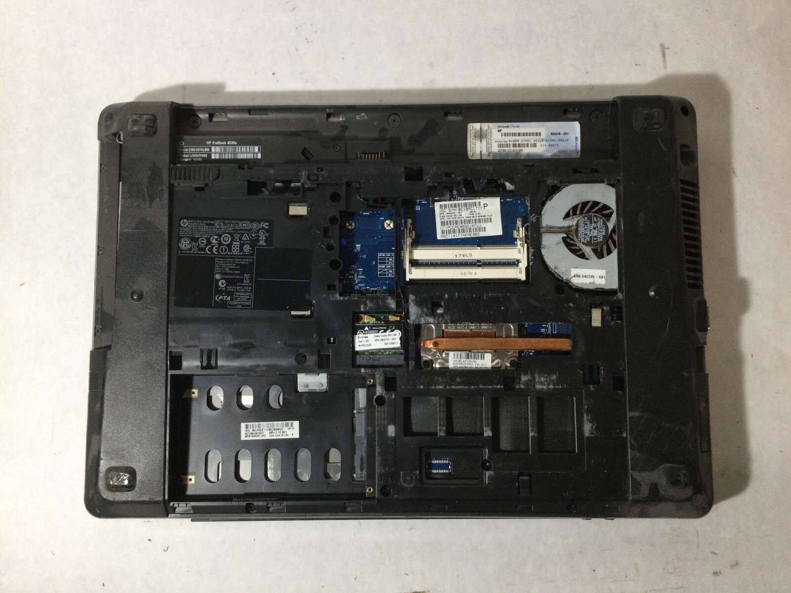 HP PROBOOK 4530S – FOR PARTS – INTEL I5 – NO RAM – READ DESCRIPTION – BB!!!!!!!!