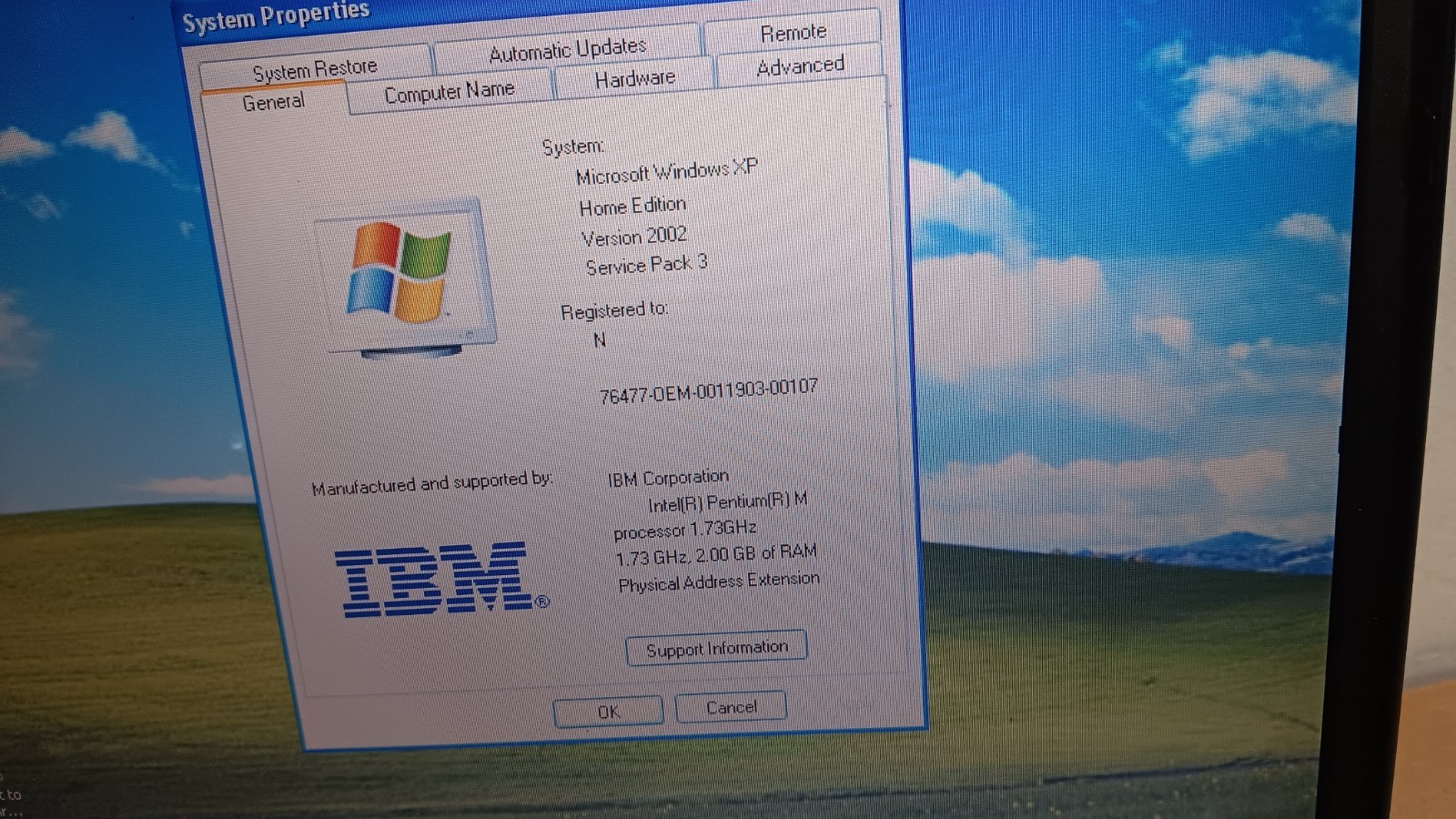Retro Loaded IBM Thinkpad R52 Gaming Laptop 1.73 GHz 2 GB Ram Windows XP Hme SP3