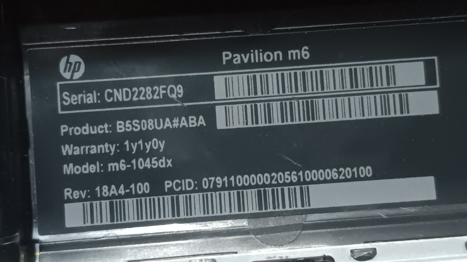 HP Pavilion M6-1045DX Laptop Intel core i5-3rd Gen Good Motherboard Boots Parts