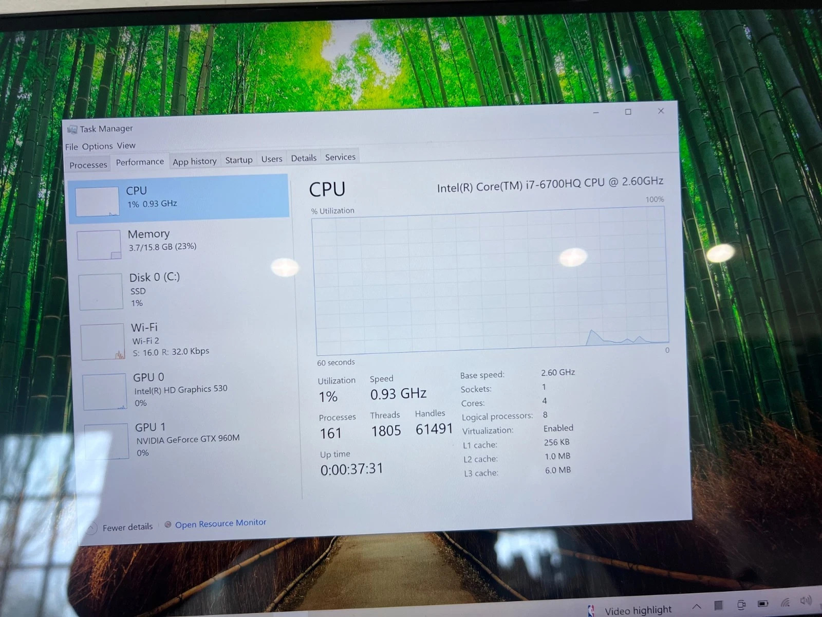 Dell Precision 5510 15.6 4K i7-6820HQ 16GB 1TB GTX 960M Win 11 Office 2024