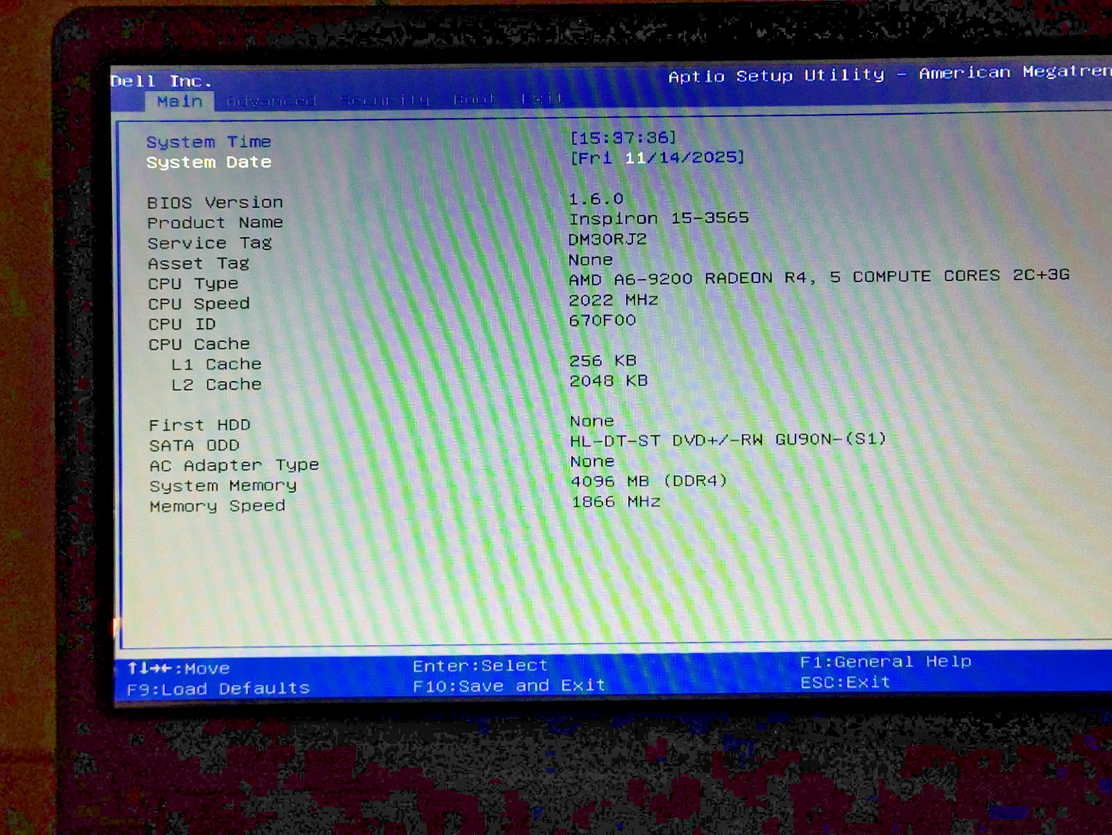 DELL Inspiron 15 3565 Touchscreen Laptop 4GB RAM AMD A6-9200 – For Parts