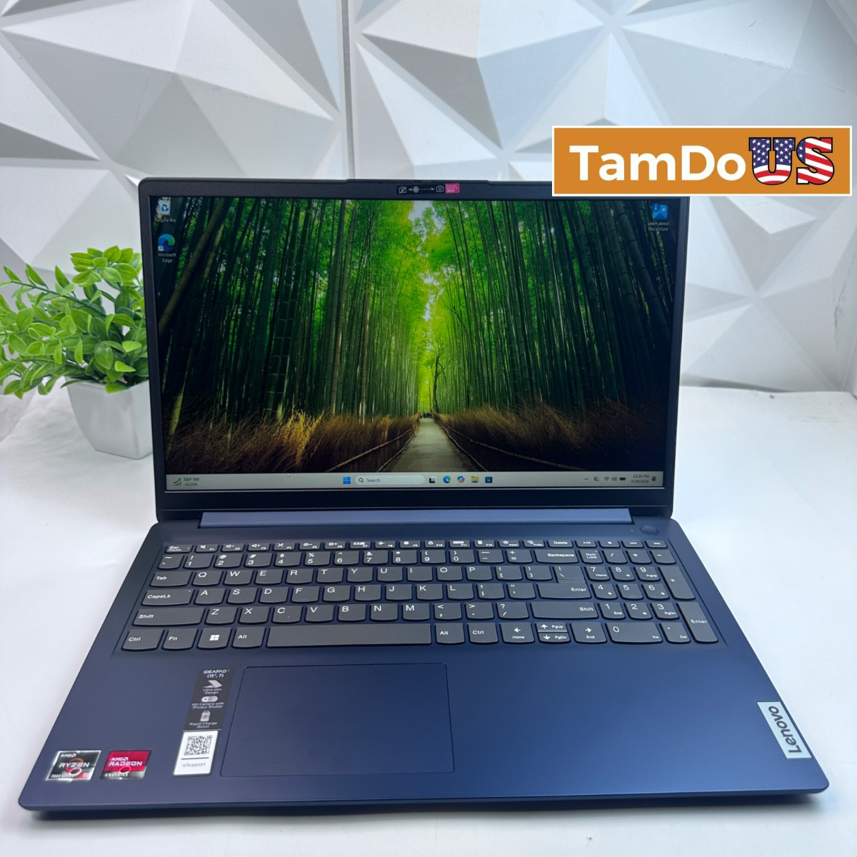 Lenovo IdeaPad 1 15AMN7 Laptop, 15.6″ FHD Touch, Ryzen 5 7520U, 8GB, 256GB SSD