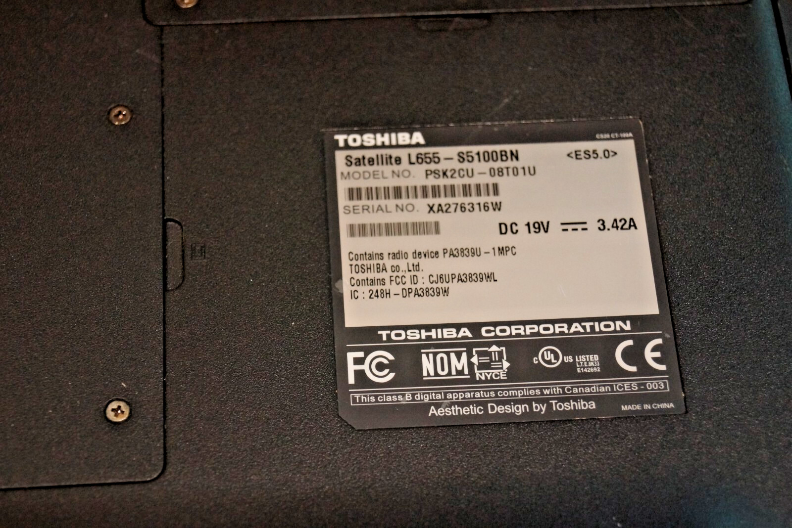 Activated 22H2 WIN 10 PRO Toshiba L655-S5100BN@2.00GHz,4GB RAM 500GB HDD