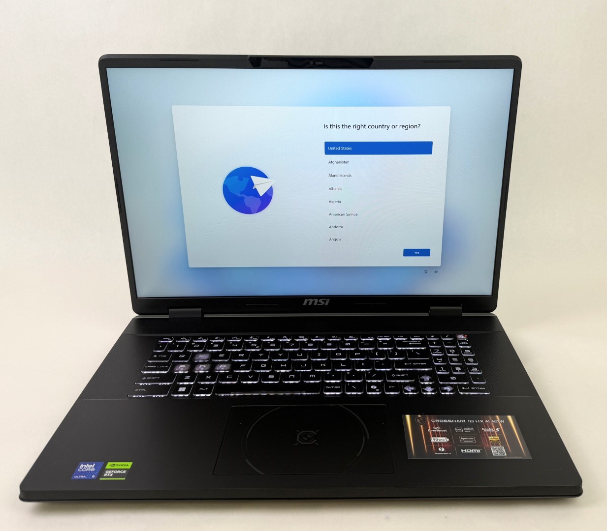 MSI Crosshair 18 HX AI 18″ WQXGA Ultra 9 275HX 32GB 1TB SSD RTX 5070 W11H Gaming