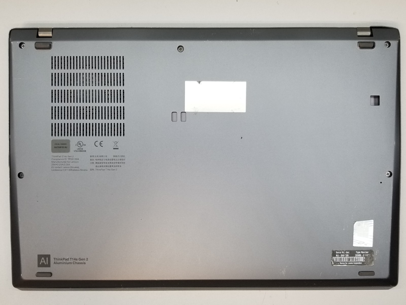 AS-IS Lenovo ThinkPad T14s 14″ i7-1185G7 1.2GHz 16GB 256GB NVMe Iris Xe Ubuntu