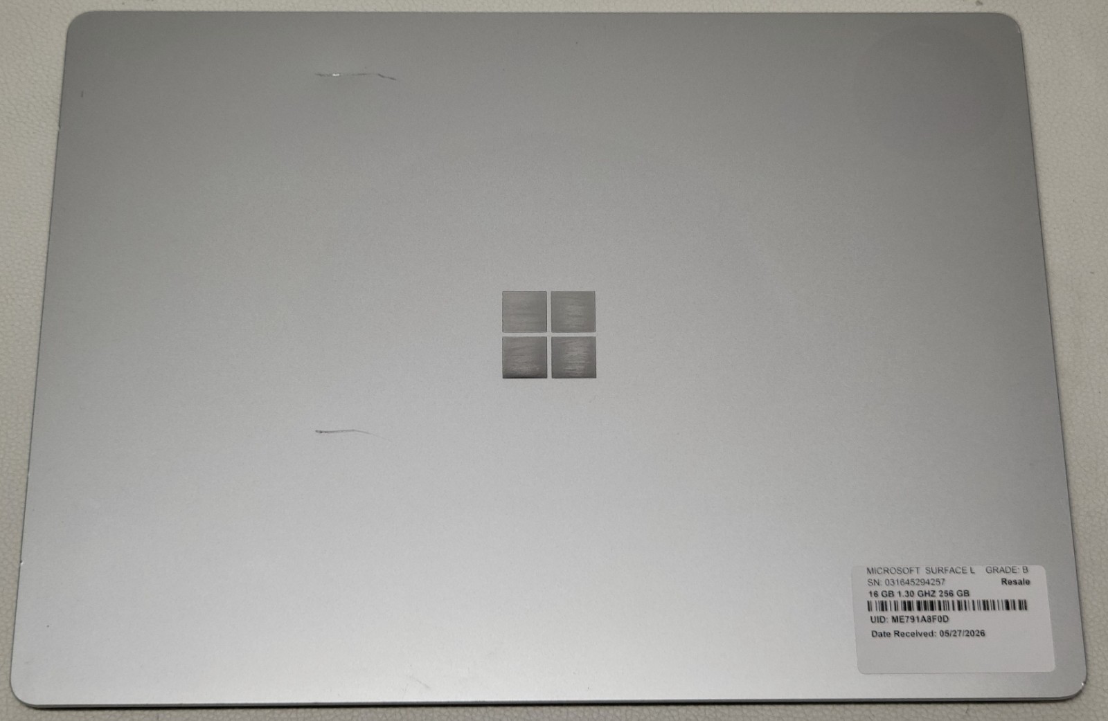 Surface Laptop 3 256GB i7-1065G7 16GB RAM NO ADAPTER (UID ME791A8F0D)