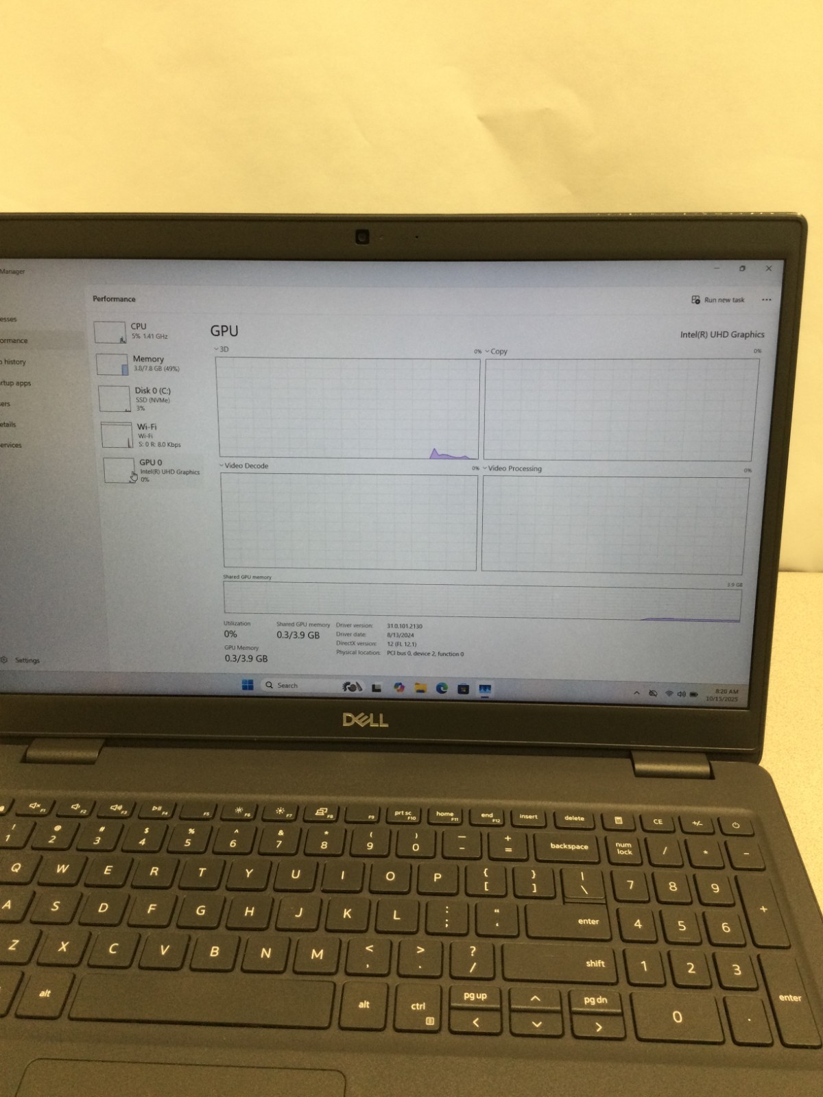 DELL LATITUDE 3510 15″ Intel Core i5 10310U 1.60GHz 8GB RAM 256GB SSD WIN 11PRO
