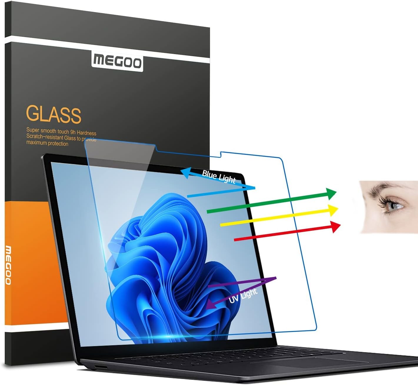 Tempered Glass Screen Protector For New Microsoft Surface Laptop 6, 5, 4, 3, 2,