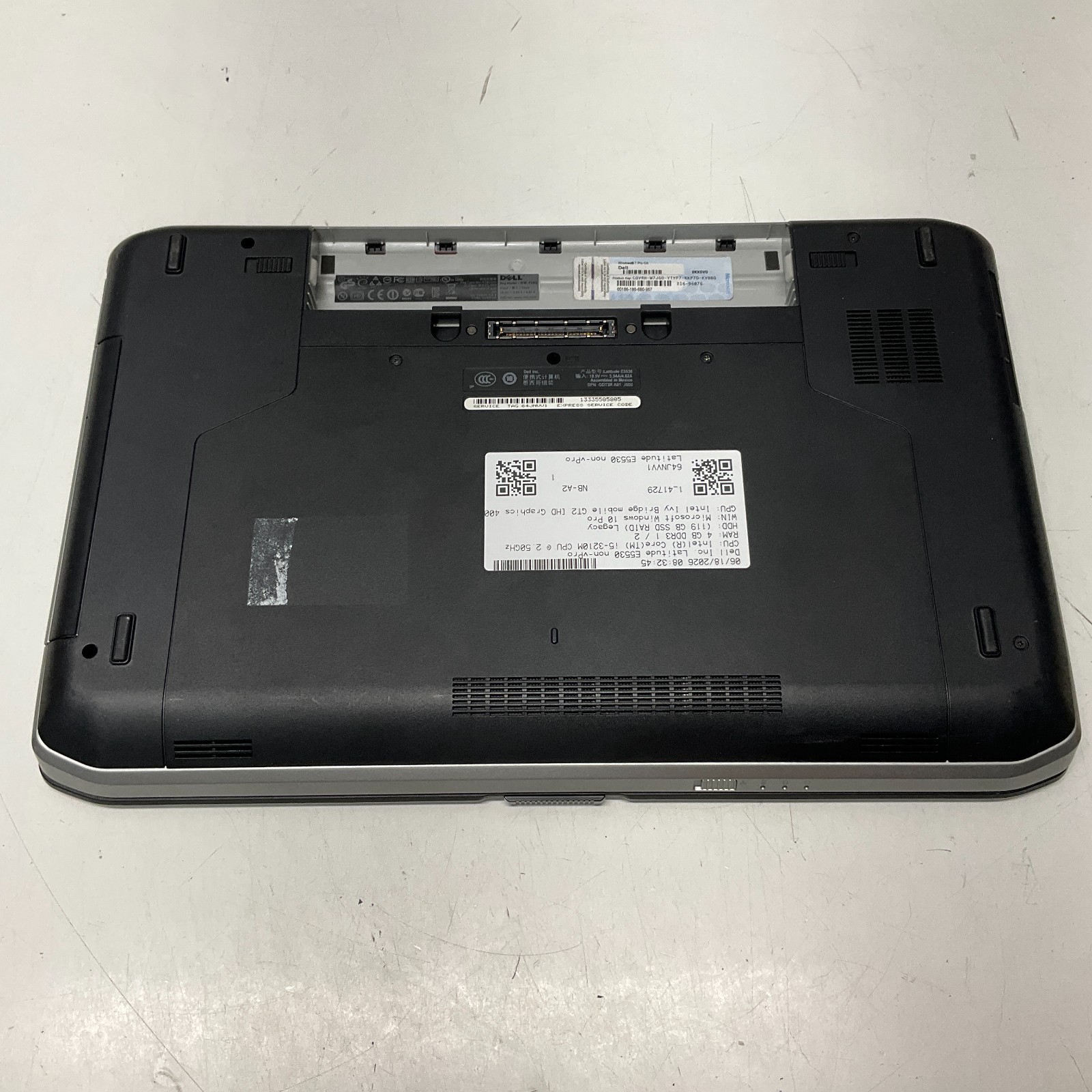 Dell Latitude E5530 Laptop Intel Core i5-3210M @ 2.50 GHz 4GB 128GB SSD NO BATT