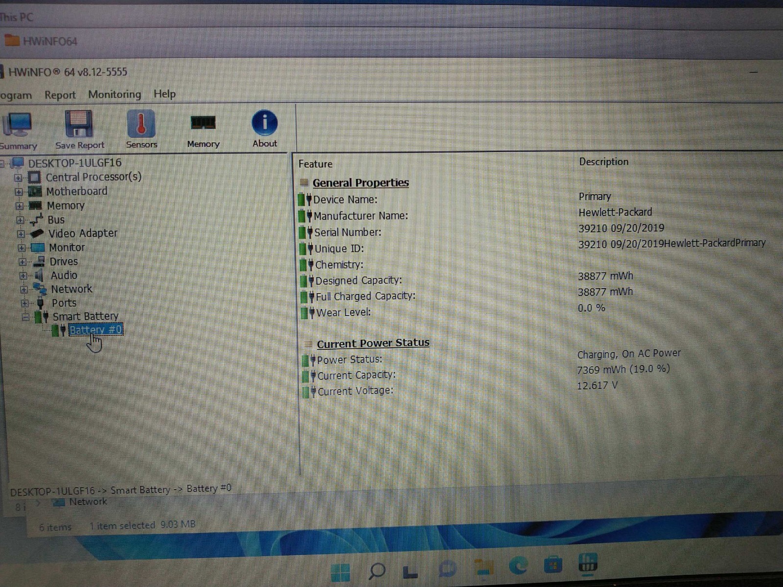 HP Laptop 14-dk0731ms Ryzen3 3200U 2.6GHz 8gb ram 128gb SSD charger 5CG9403C51