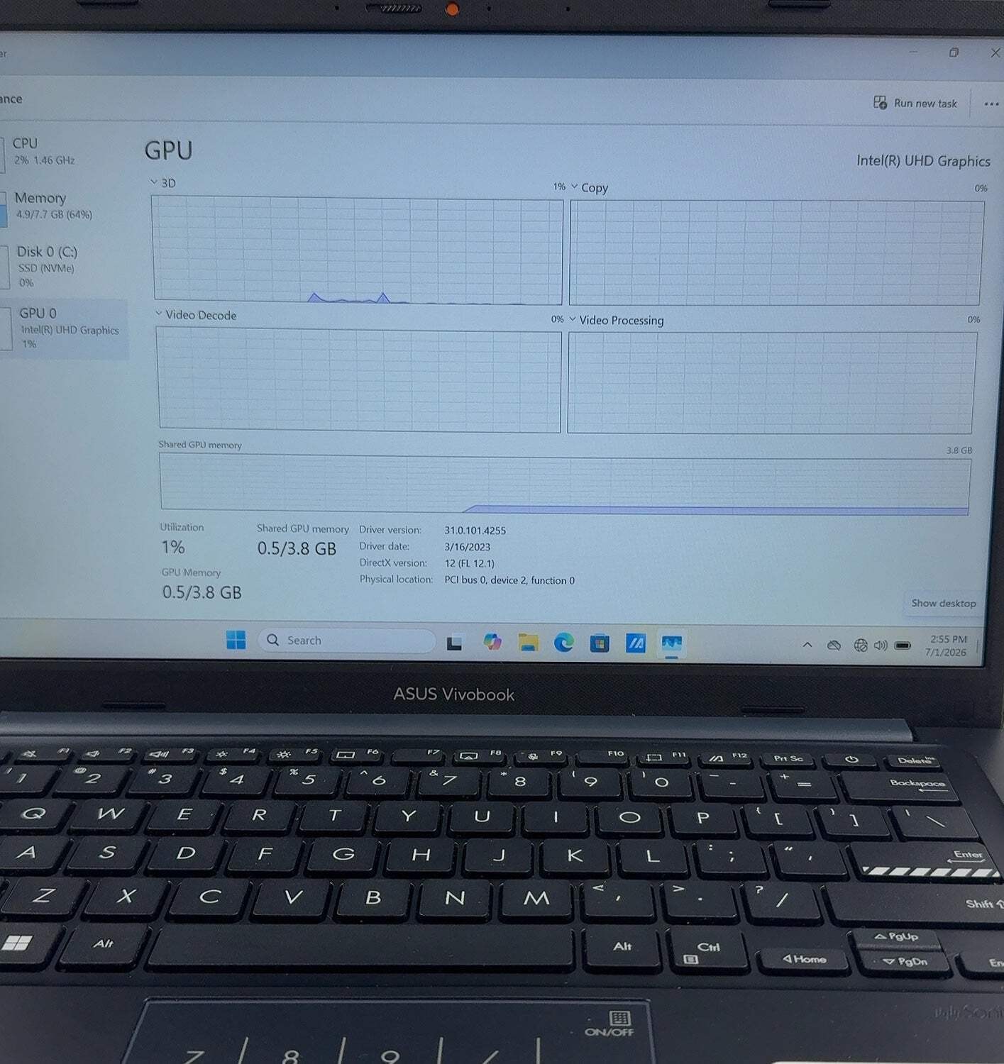 Asus Vivobook 14 X1404ZA 14″ i3-1215U 4.4Ghz 8GB RAM 128GB SSD