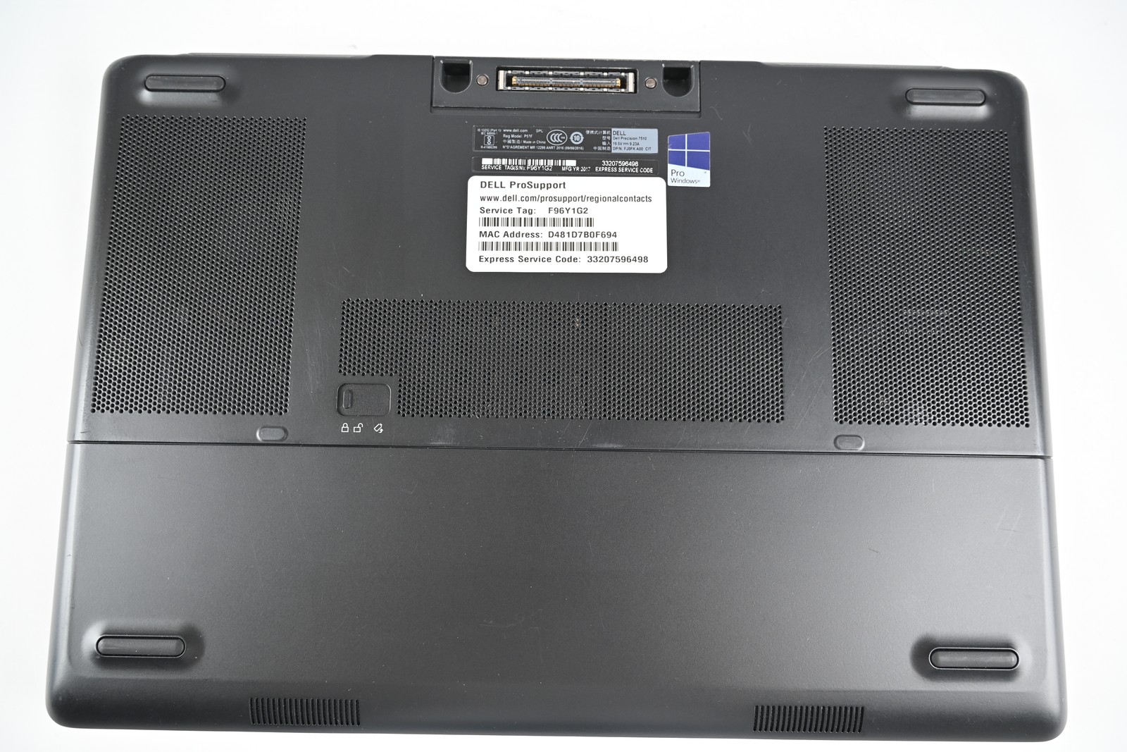 Dell Precision 7510 – Quadro M2000M – Xeon E3-1535Mv5 – 16GB – 256GB M.2 #2