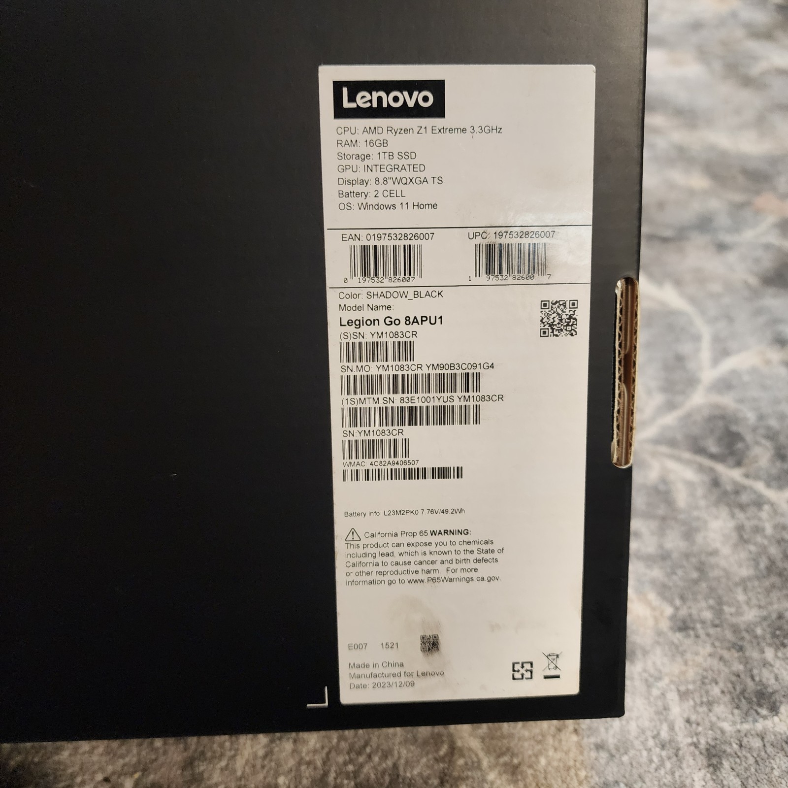 Lenovo Legion Go 8.8″ Handheld PC + EXTRAS! Ryzen Z1 Extreme, 16GB RAM, 1TB HD