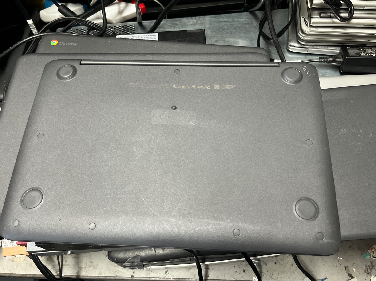 Lot of 20 HP Chromebook 14A G5 4GB RAM 32GB eMMC AMD CPU Good Battery + Adapter