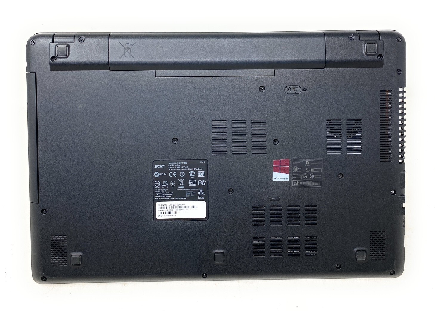 Acer Aspire E5-521-45T9/ AMD CPU A4-6210 1.80GHZ/RAM 4GB/SSD 120GB/W11 Pro