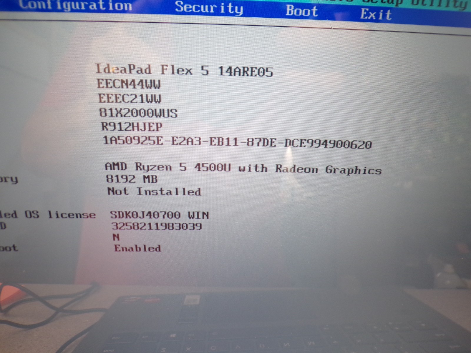 Lenovo IdeaPad Flex 14API Laptop AMD Ryzen 5 4500U 8GB no ssd Laptop #28722