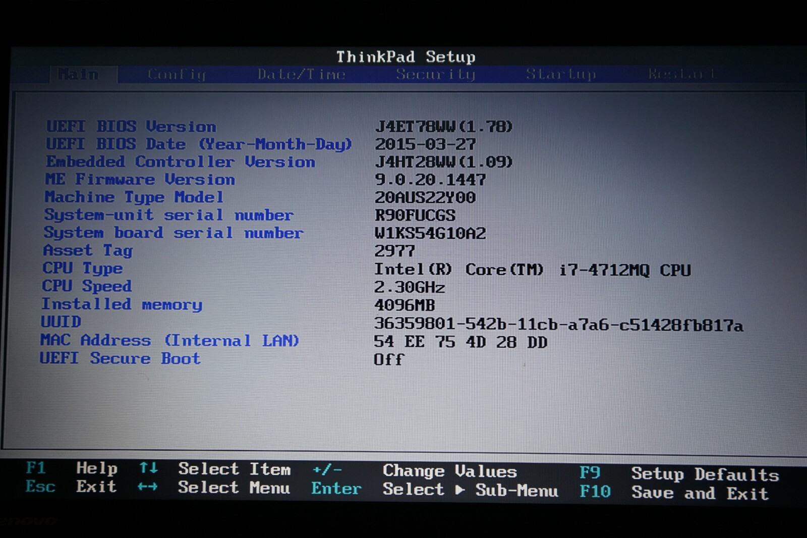 ^ Lenovo ThinkPad L540 i7-4712MQ @ 2.3GHz 15.6″ 4GB Ram No HD #C1225