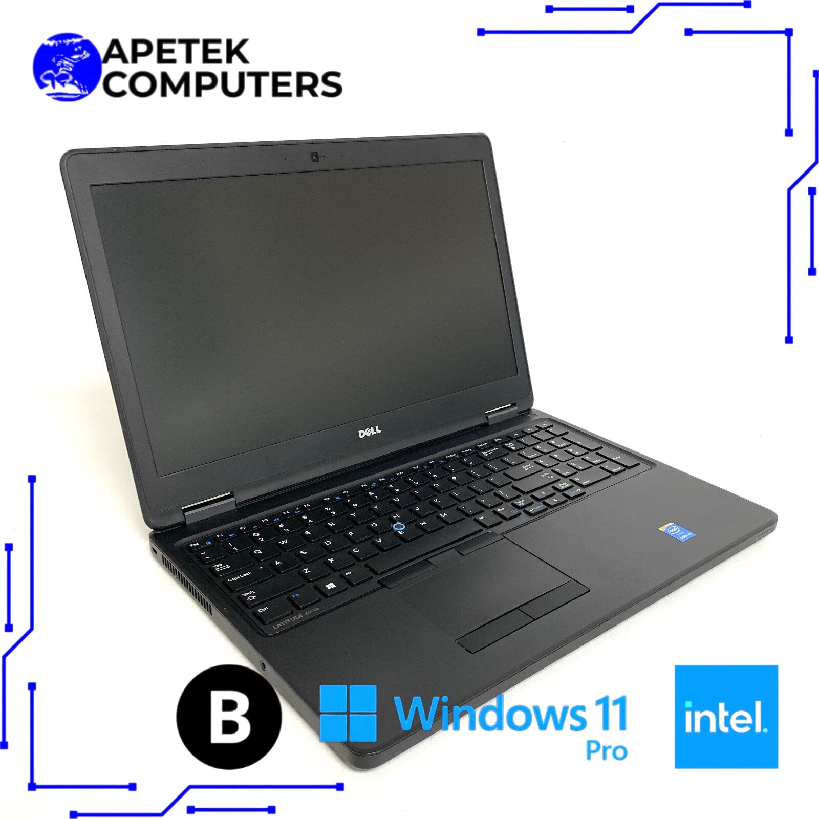Dell Latitude E5550 i5 2.2GHz 8 GB RAM 240 GB SSD Win 11 + ADAPTERS + APP BUNDLE