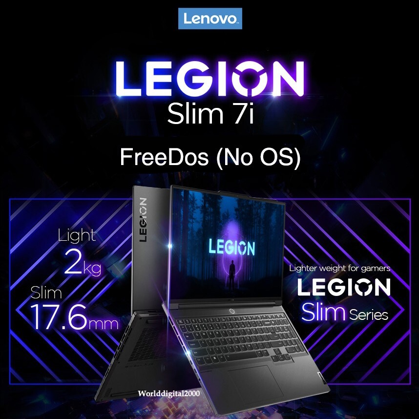 Lenovo Legion Slim 7i Gen8 16″ 3.2K IPS Dolby Vision 13th-i9 32G 1TB RTX4070 8GB