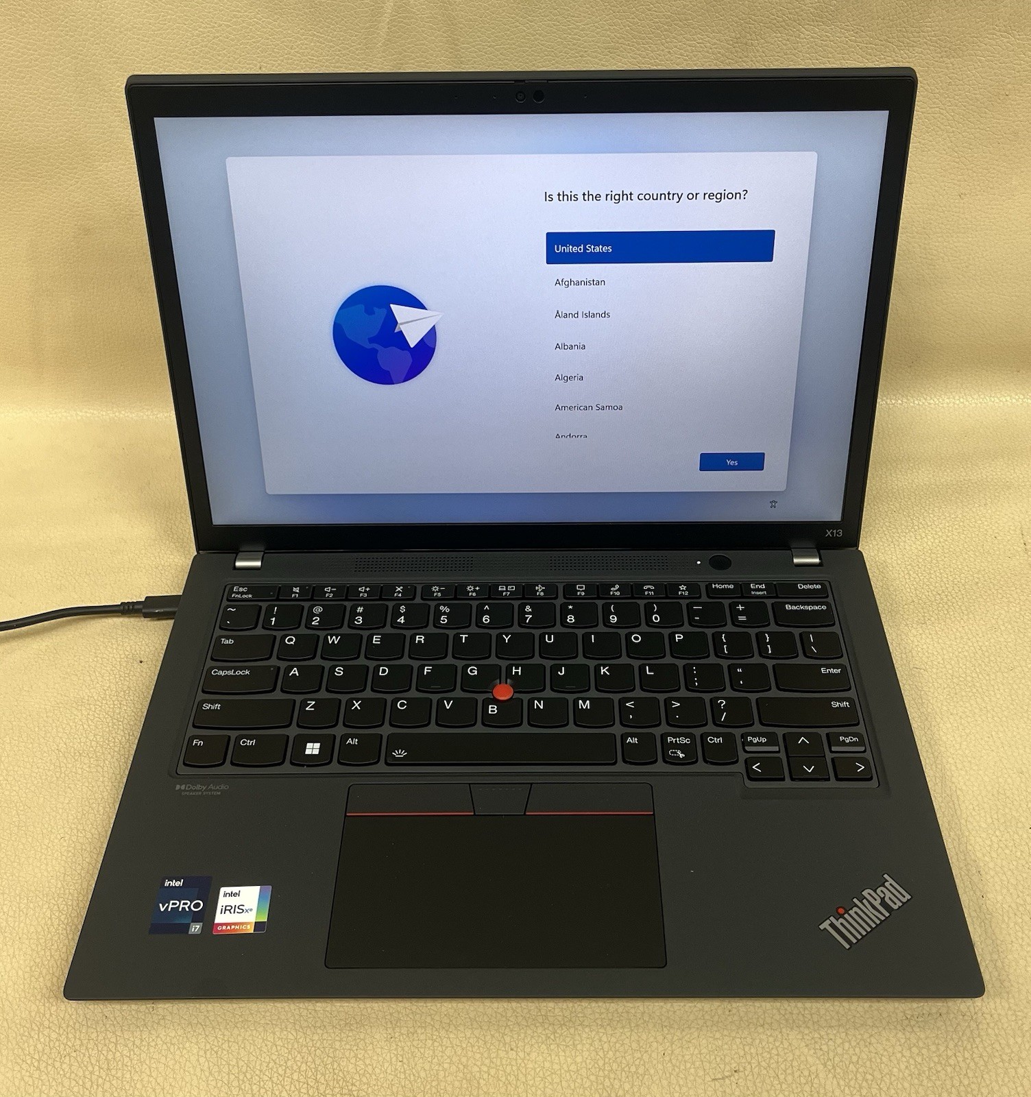 Lenovo ThinkPad X13 Gen 2 i7-1185G7 32GB 256GB Win 11 Pro BAD BATTERY