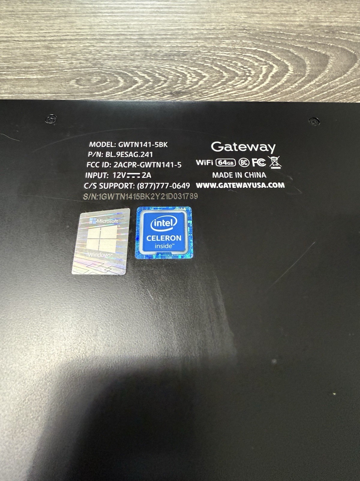 Gateway GWTN141-5BK Laptop Intel Celeron N4020 1.1GHz 4GB RAM 320GB SSD
