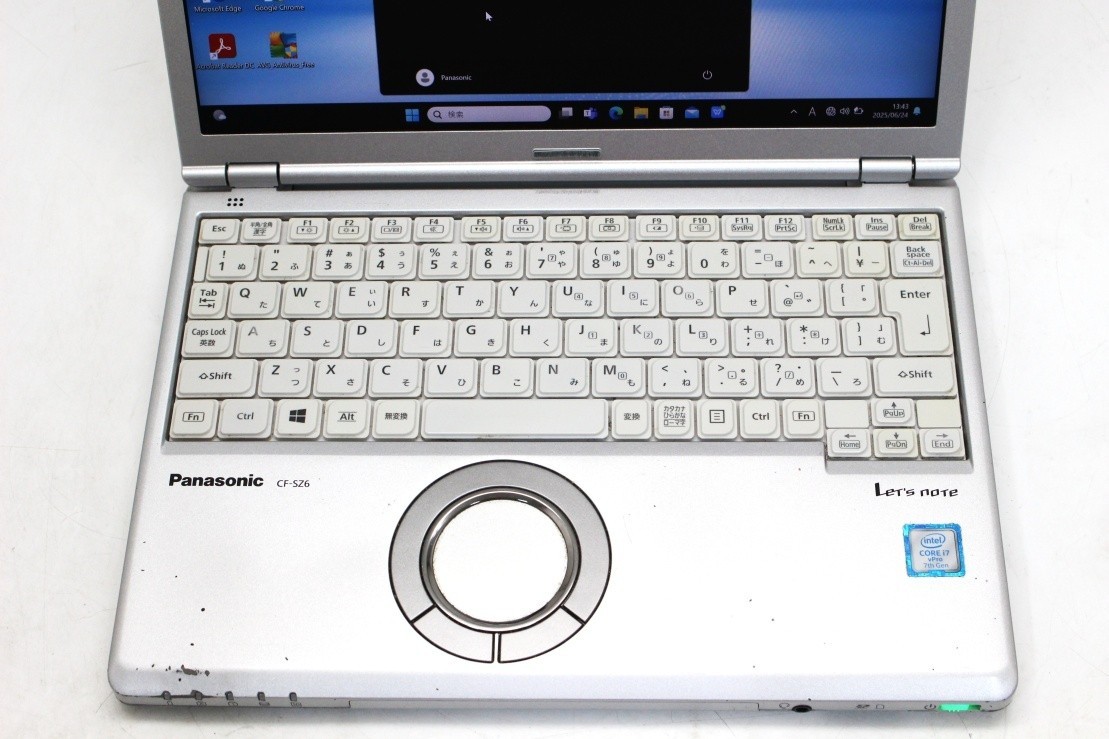 Panasonic Let’s note CF-SZ6Z16VS Windows11 i7-7600u 16GB 512GB-SSD Used