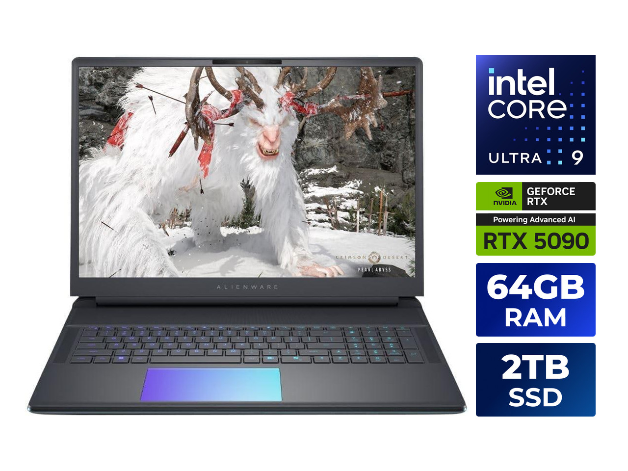 Dell Alienware Gaming Laptop – 18 Inch 2.5K WQXGA (2560×1600) 300Hz IPS Display,