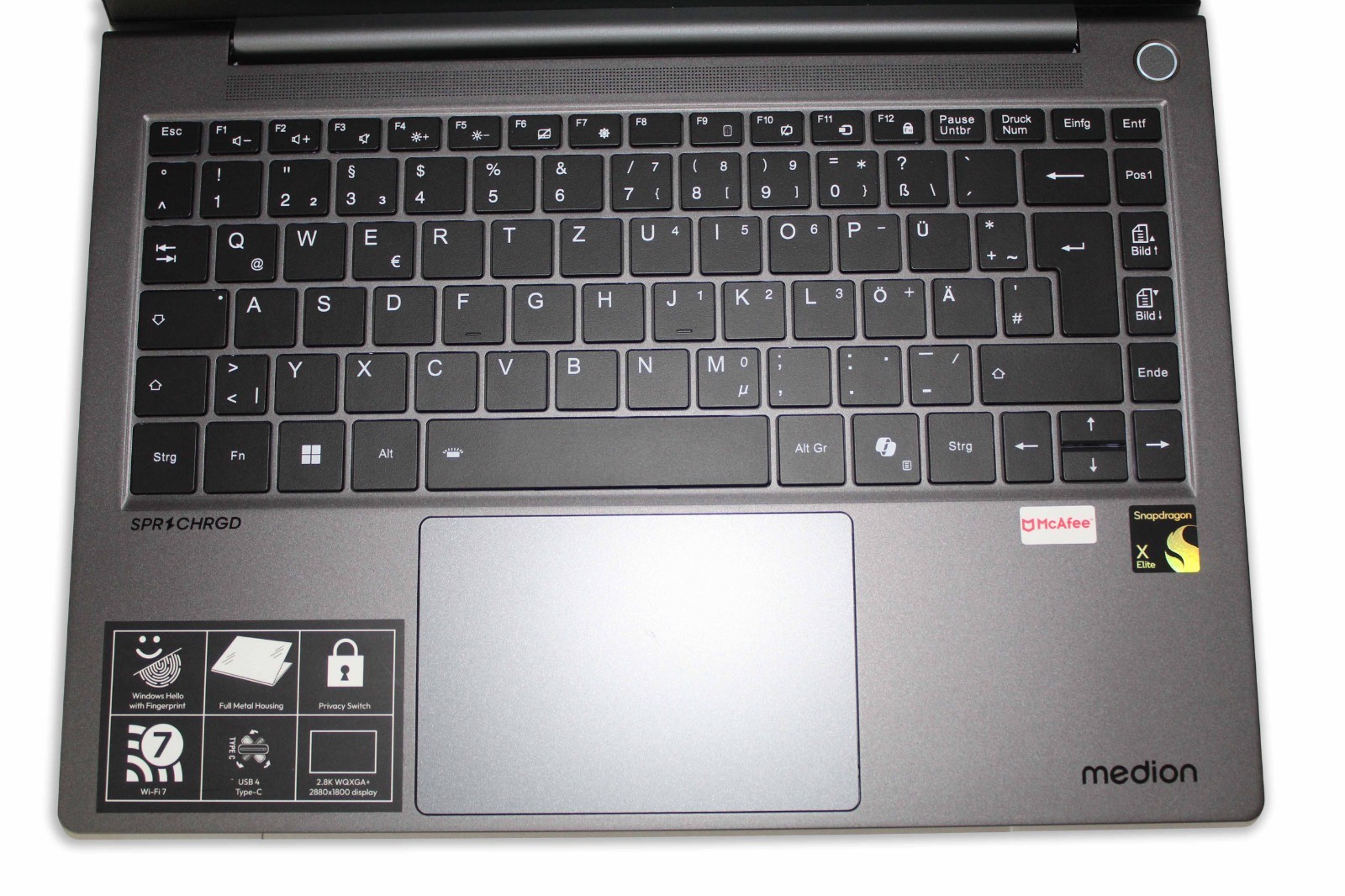 Laptop 14″ 2.8K 120Hz, Snapdragon X Elite, 16GB RAM, 512GB SSD