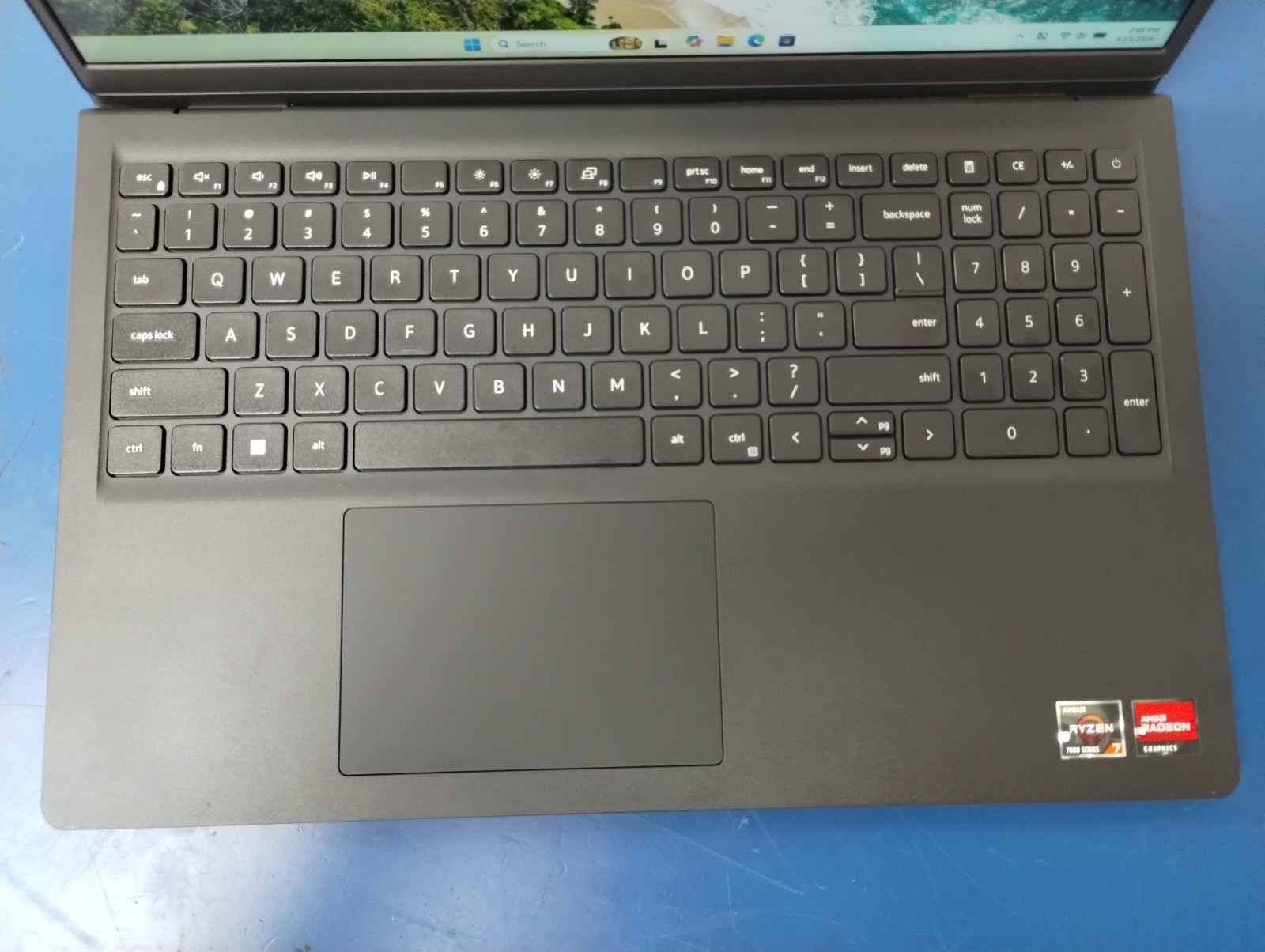 DELL 15 DC15255 G8MK9, AMD Ryzen 7 7730U, 2.00 GHz, 16 GB RAM, 512 GB NVMe SSD