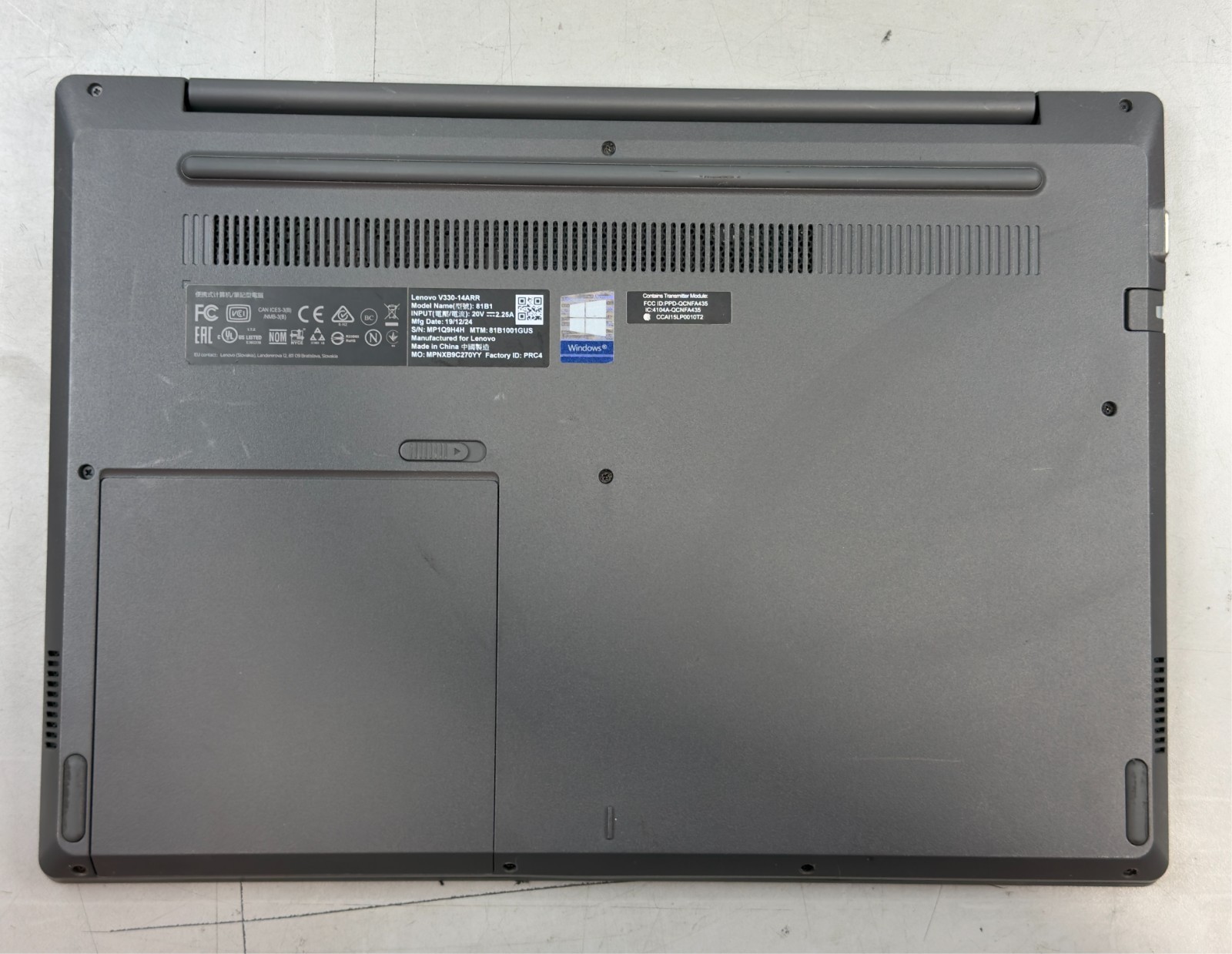 Lenovo V330-14ARR Ryzen 5 2500U / 8GB RAM / NO SSD -RL6017