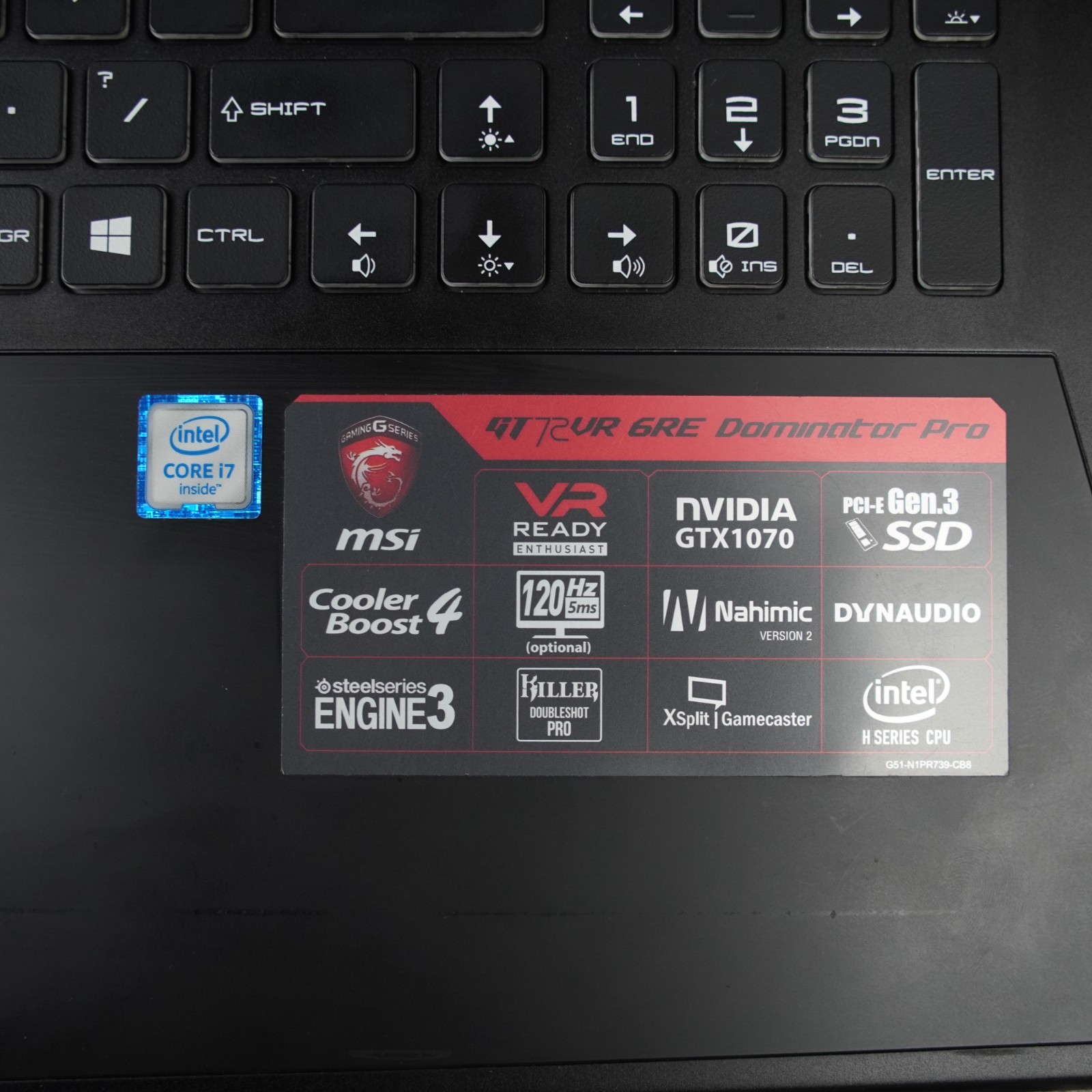 MSI GT72VR 6RE 17.3″ Gaming Laptop i7-6700HQ 16GB 512GB NVMe +1TB GTX 1070 8GB