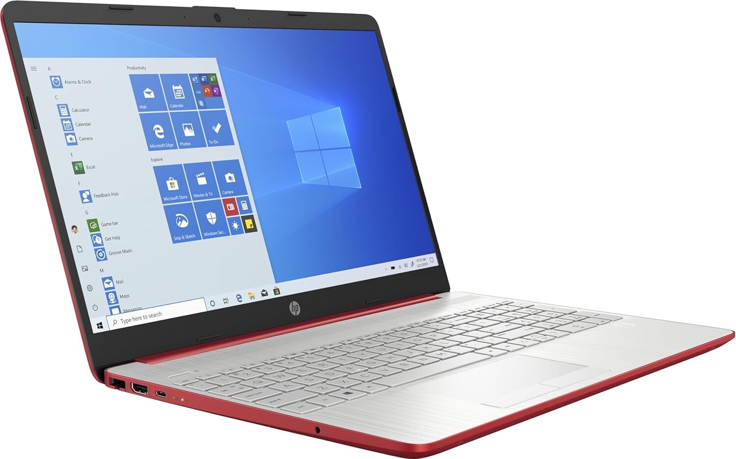 HP Laptop 15-dw0081wm 15.6″ HD Intel N5030 4GB RAM 500GB HDD Win10 Home Red