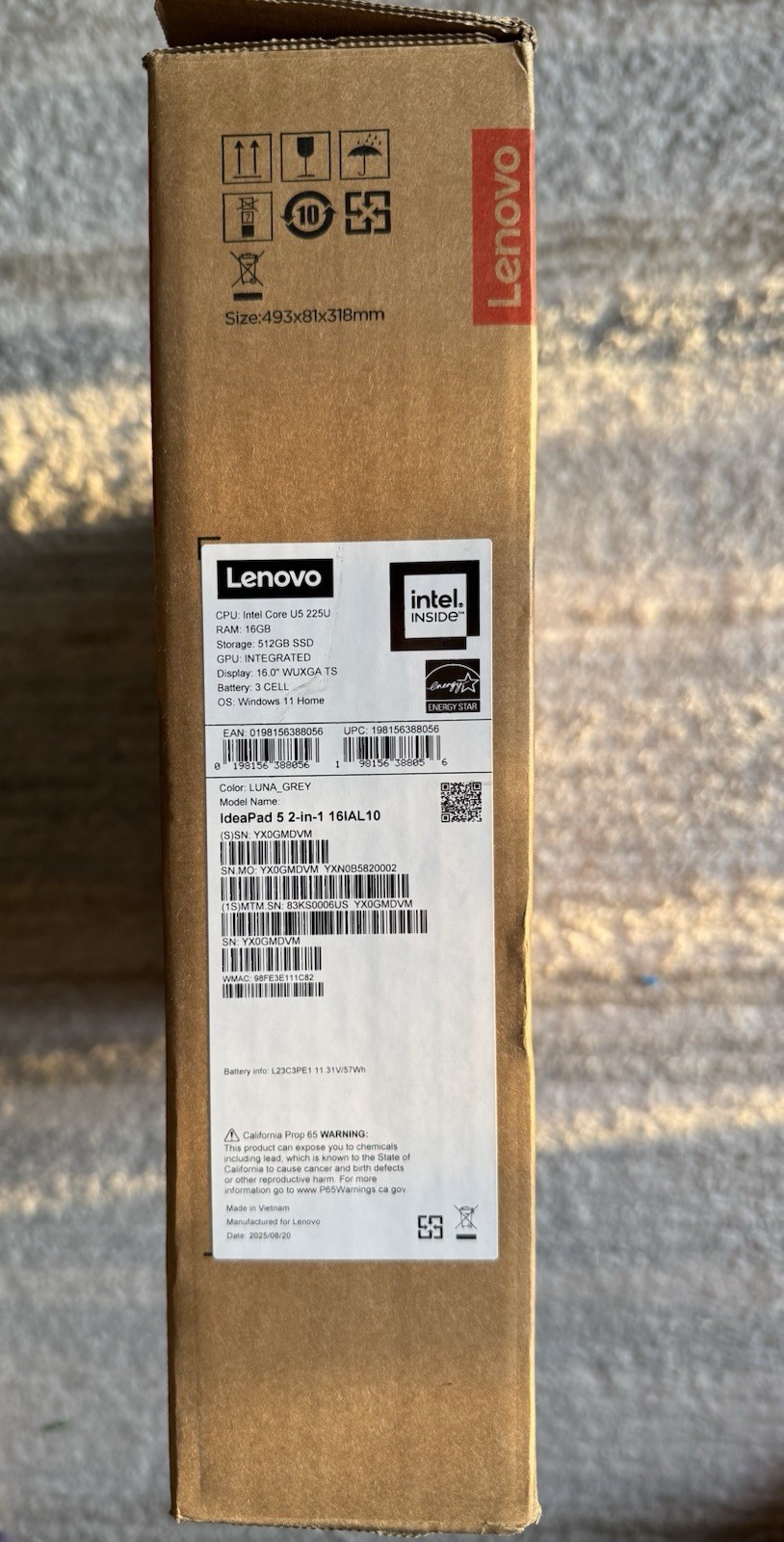 Lenovo IdeaPad 5 2‑in‑1 16IAL10 | i5‑1235U | 16GB RAM | 512GB SSD | 16” WUXGA