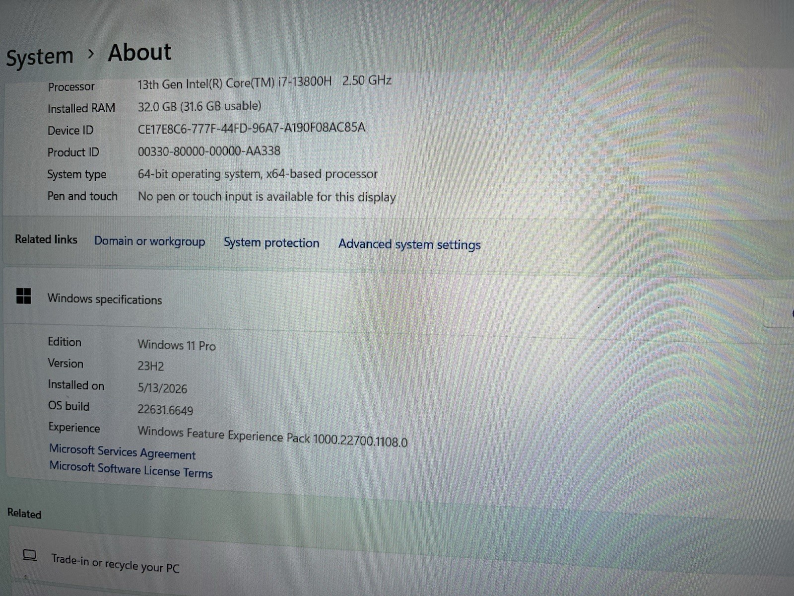Dell Precision 5680 16″ i7-13800H 32GB RAM 1TB SSD RTX A1000 Win11 Pro